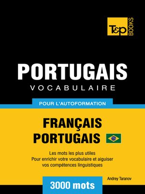 cover image of Vocabulaire Français-Portugais Brésilien pour l'autoformation